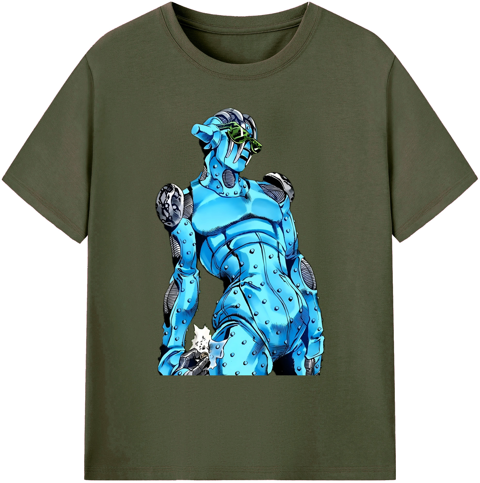 （画像用） ジョジョの奇妙な冒険 JoJo's Bizarre Adventure 綿100％ メンズ半袖Tシャツ｜肌触りやわらか＆通気性